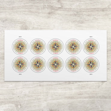 1794 compass rose global stamps