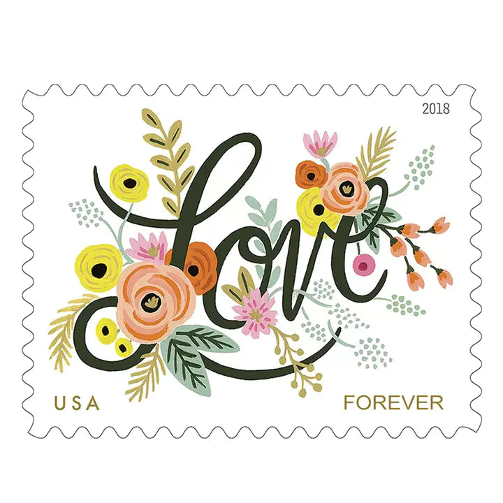 Love and wedding stamps for Valentine's Day