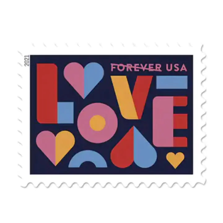 Love and wedding stamps for Valentine's Day