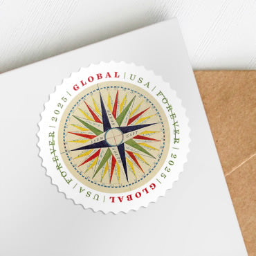 1794 compass rose global stamps