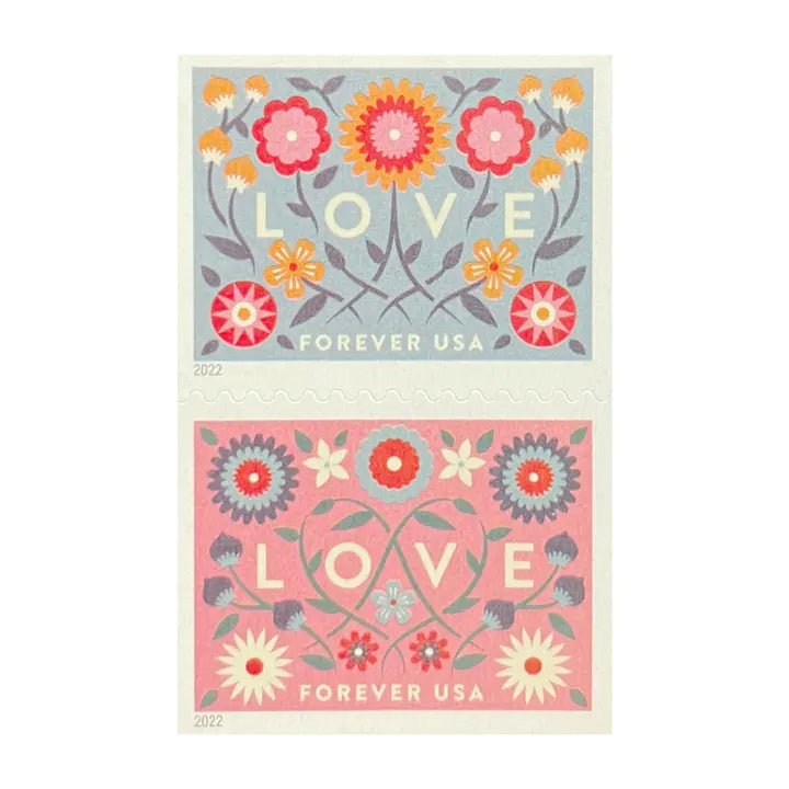 Love and wedding stamps for Valentine's Day