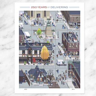 250 years delivering stamps