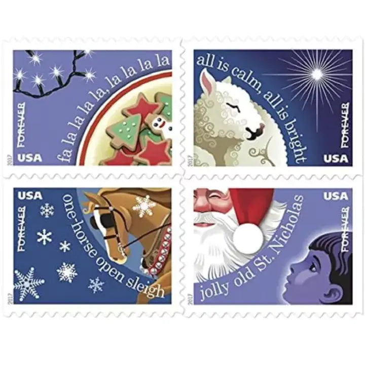 Christmas Stamps mixed