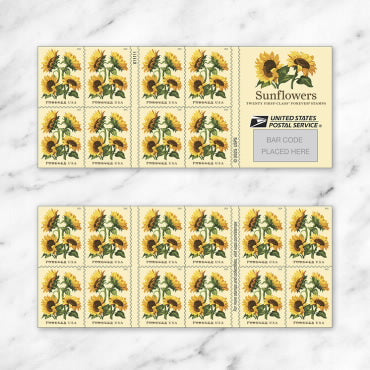 Sunflowers stamps