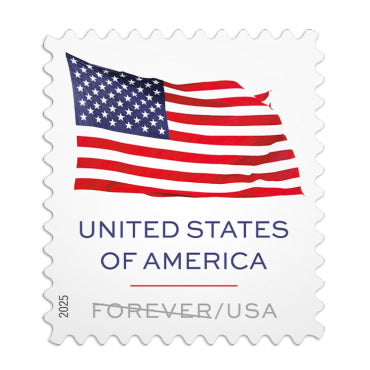 U.S 2025 flag stamps