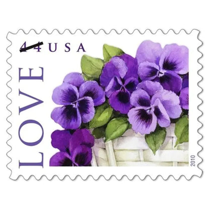 Love: Pansies in a Basket 100pcs(5 sheets)