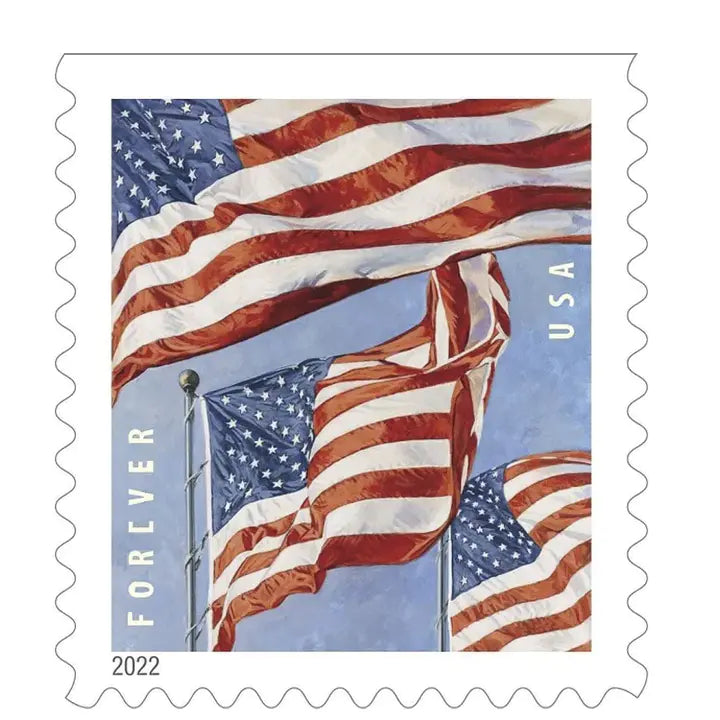 20,000 stamps flag rolls 2022,2023