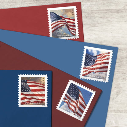 10,000 stamps flag rolls 2024