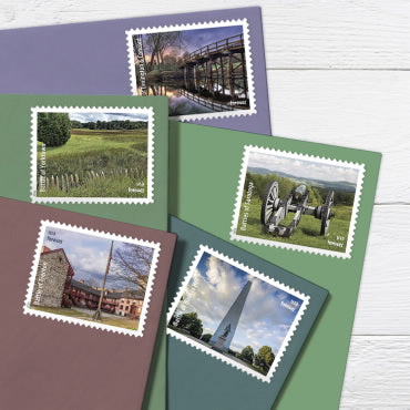 Battlefields of American Revolution stamps