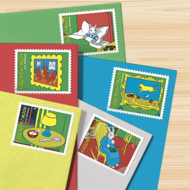 Goodnight Moon stamps ,sheet of 16