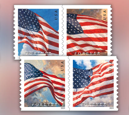 10,000 stamps flag rolls 2024