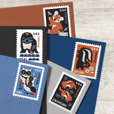 Baby Wild Animals Stamps,Booklet of 20
