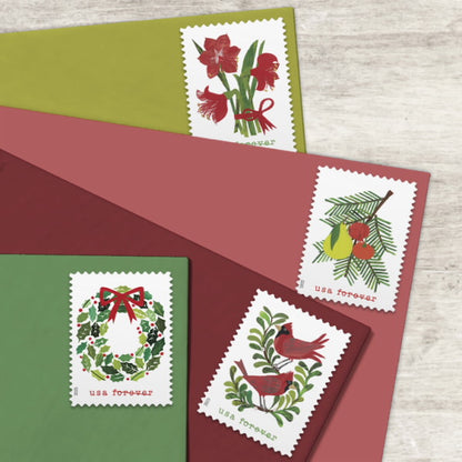 Holiday Cheer Stamps, Book of 20