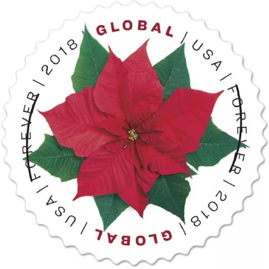 Global Poinsettia 2018 50pcs(5 sheets)