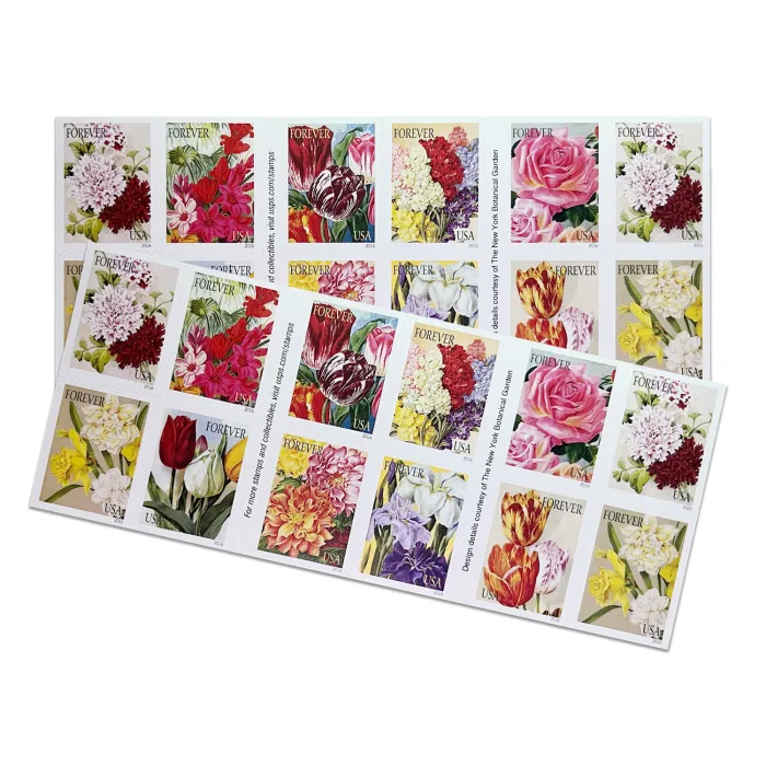 Botanical Art  100 pcs(5 sheets)