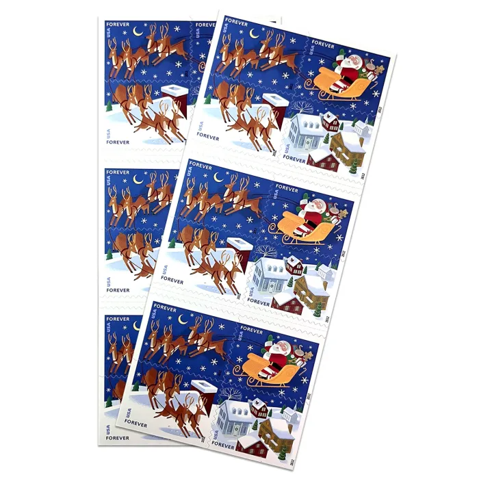 Santa and Sleigh, 100 Pcs