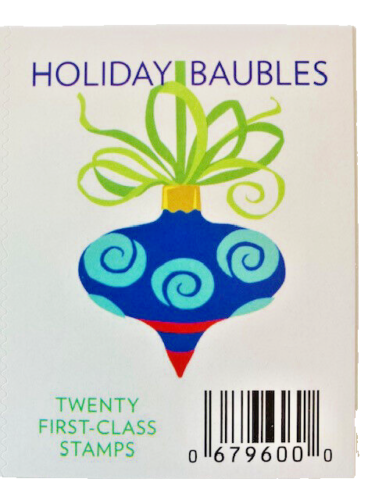 Holiday Baubles Self-Adhesive Stamp